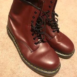 Burgundy 1460 Smooth Dr. Martens UK9/US11W/US10M